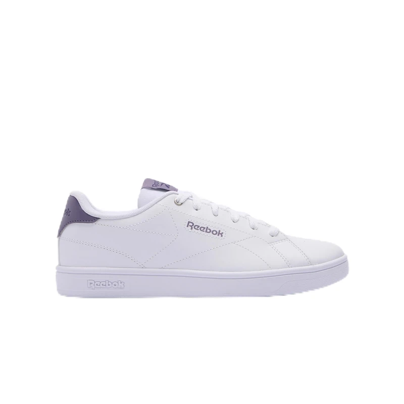 Reebok Women's Court Clean Trainers, White Purple Fusion, 8 UK