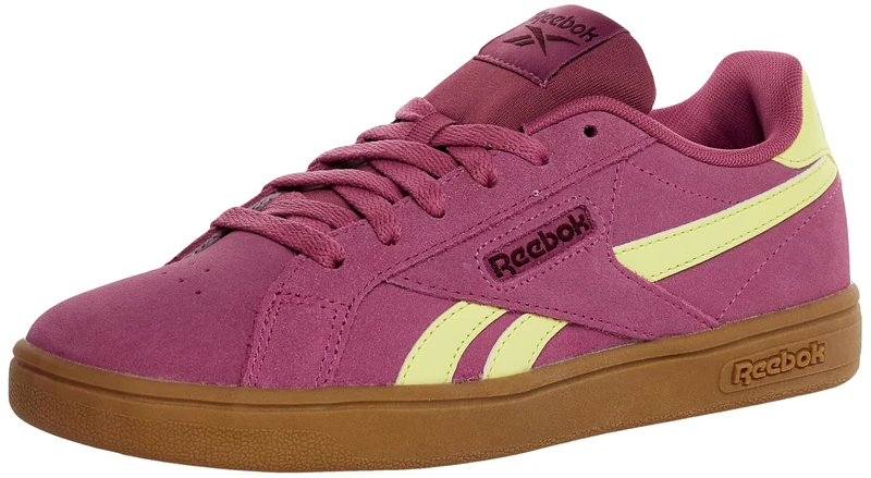 Reebok Women's Court Retro Trainers, Studio Pink/Yellow/Blackcherry, 35 EU, Studiopink Yellowhaze Blackcherry, 2/2.5 UK