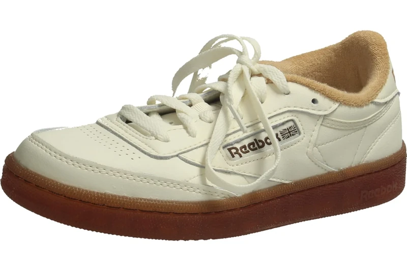 Reebok Girls' Club C 85 Fitness Shoes Trainers, Vintage Chalk Chalk Camel, 2.5 UK