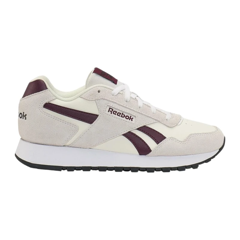 Reebok Women's Glide Trainers, Chalk/Luxe Grey/Black Cherry, 40.5 EU, Chalk Luxe Grey Black Cherry, 8.5 UK