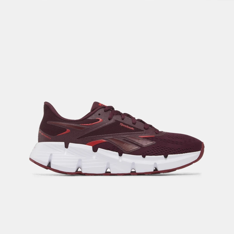 Reebok Zig Dynamica 6 Women's Trainers, Black Cherry Retro Red Luxe Grey, 2.5 UK