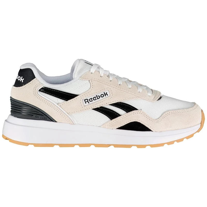 Reebok Women's GL1100 Sneaker, White/White/Black, 4.5 UK