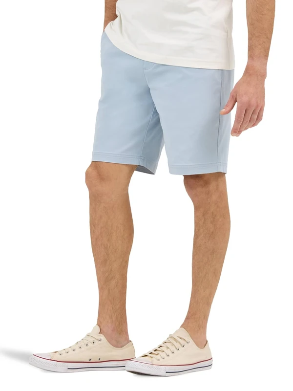 Lee Men's Extreme Motion Flat Front Short, Shy Blue, 40