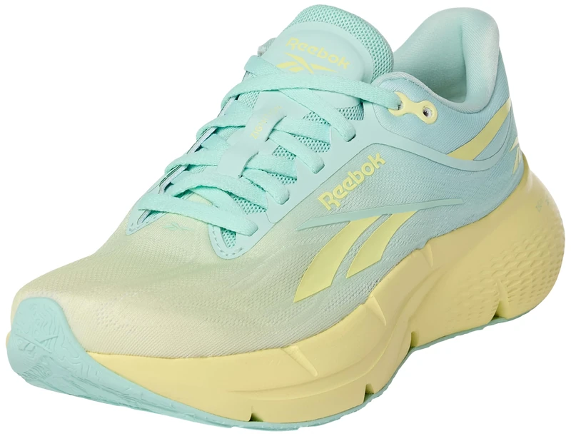 Reebok Women's Zignition Trainers, Glitch Aqua Yellow Haze White, 3 UK