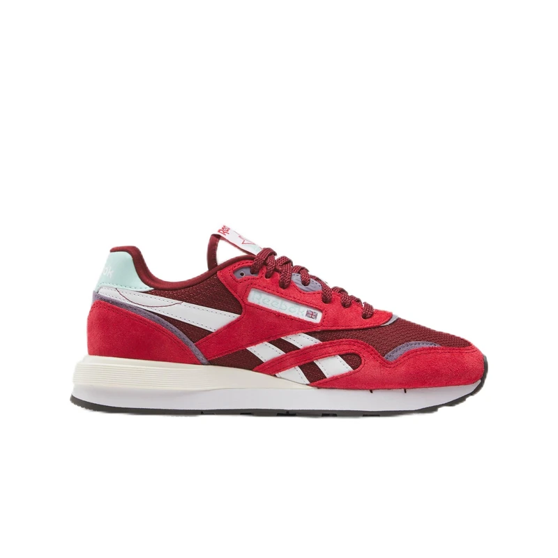 Reebok Women's Nylon 89 Trainers, Vector RED/Classic Burgundy/White, 41 EU, Vector Red Classic Burgundy White, 8.5 UK