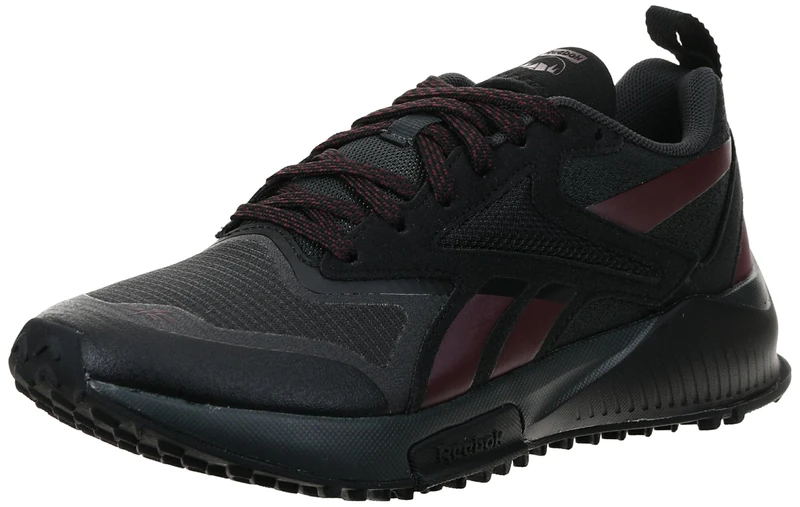 Reebok Women's Lavante Trail 2 Sneaker, Black Grey 6 Black Cherry, 6 UK