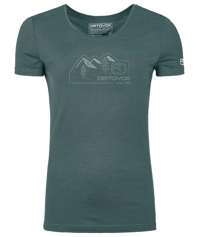 ORTOVOX 150 Cool Vintage Badge TS W Dark Arctic Grey 20 Women