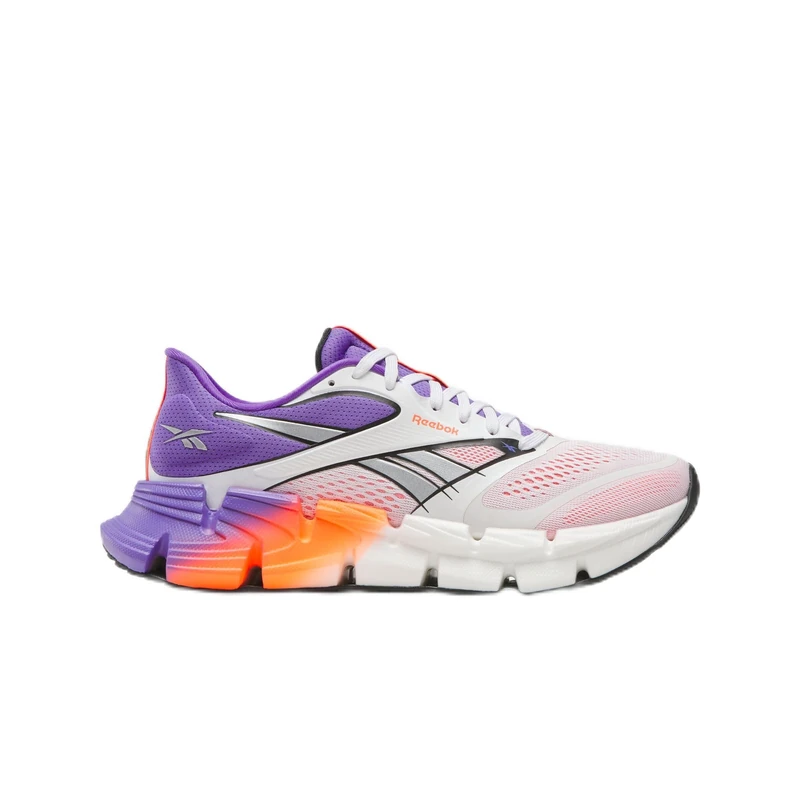 Reebok Women's Floatzig 2 Trainers, White/Royal Purple/Flash Orange, 38.5 EU, White Royal Purple Flash Orange, 5.5 UK