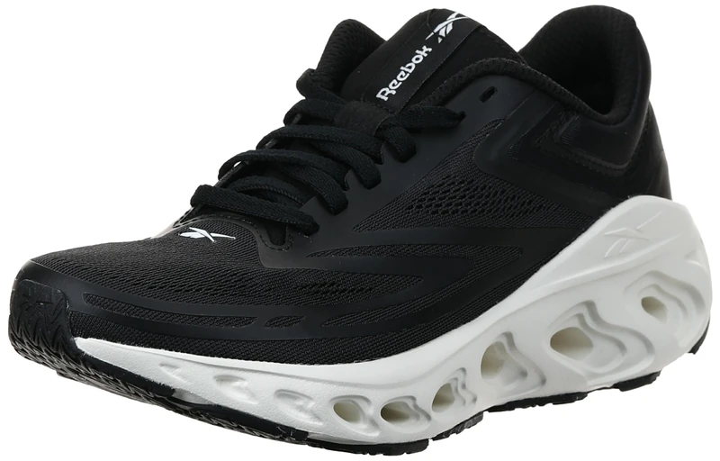 Reebok Women's Fuel Flex Run Trainers, Black/Washed Black/Chalk, 40.5 EU, Black Washed Black Chalk, 8.5 UK