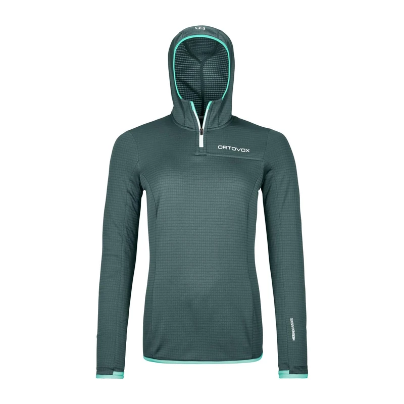 ORTOVOX Fleece Light Grid Zn Hoody W Sweatshirt Unisex Adult