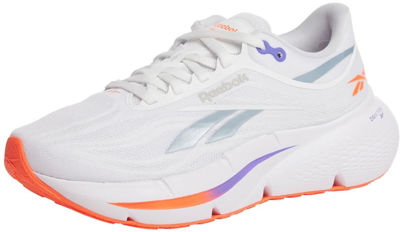 Reebok Women's Zignition Trainers, White Royal Purple Flash Orange, 6 UK