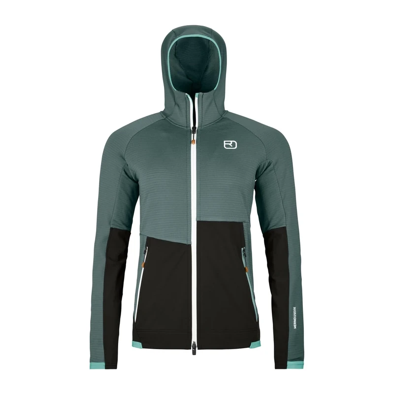 ORTOVOX Fleece Rib Hoody W Dark Arctic Grey 10 Women