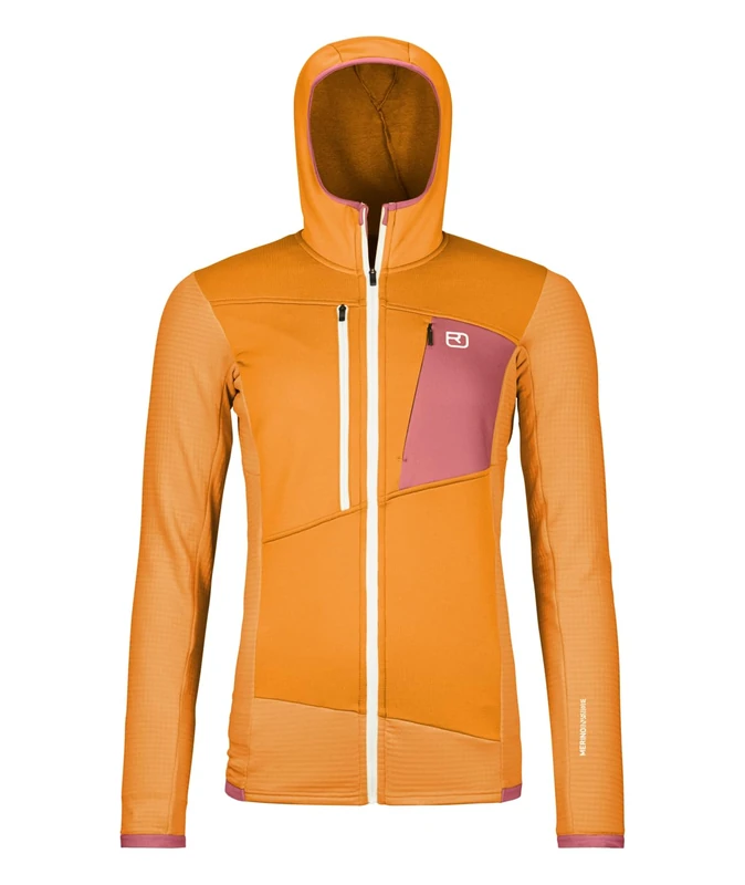 ORTOVOX Fleece Grid Hoody W Autumn Leaves 50 Women - Image 1