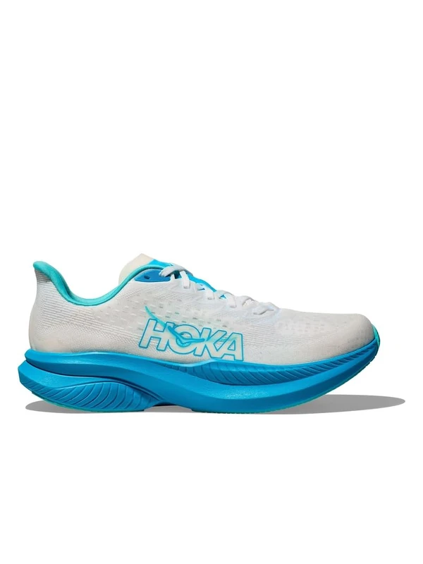 HOKA ONE ONE 1147790-WKY Mach 6 Men White/Skyward Blue UK 8.5