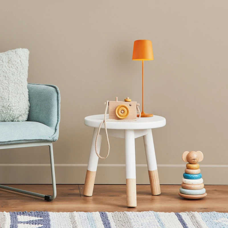 Lightbox Set of 2 LED table lamps for indoor and outdoor use, 37 cm / 23 cm height, diameter 10 cm, matt orange outdoor table lamps with touch dimmer, mobile, wireless, portable, rechargeable via USB,