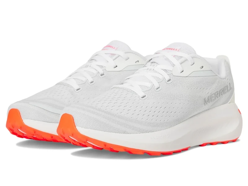 Merrell Men's Morphlite Road-to-Trail Running Shoe, White/Flare, 8 UK