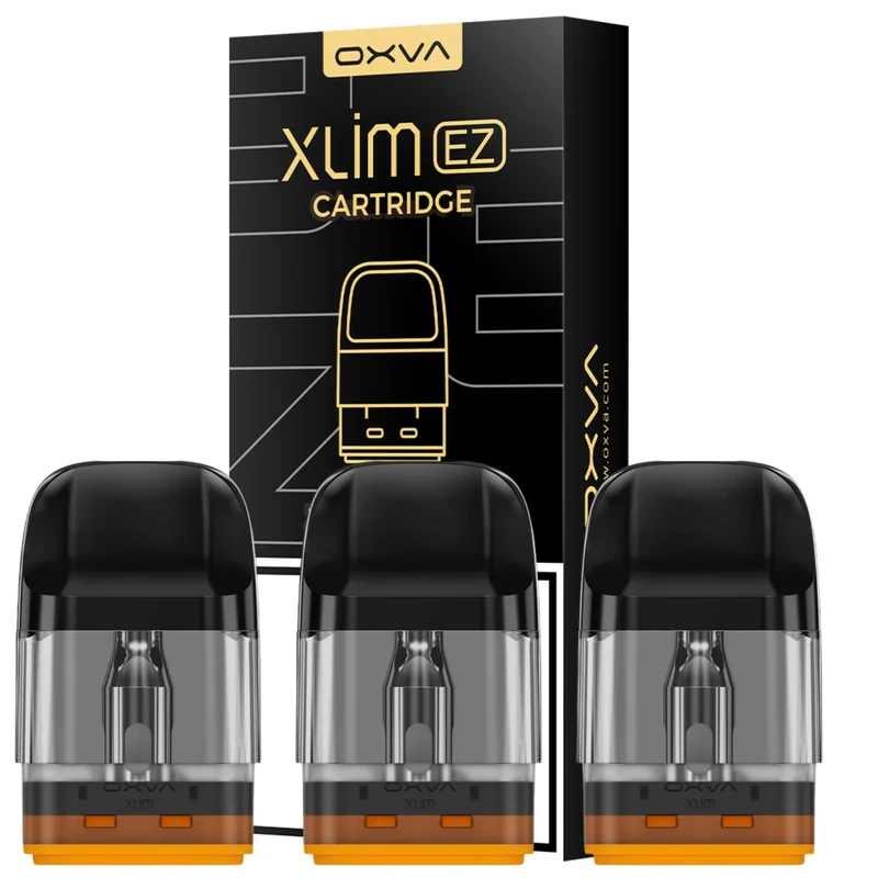 OXVA Xlim EZ Pods (0.8ohm) for Xlim Pro Kit, Cartridge, Oxva Xlim Pro 2, Xlim Go - Snap Off Top Fill E-Cigarette Pod - 3 Pack, No Nicotine - 0.8ohms