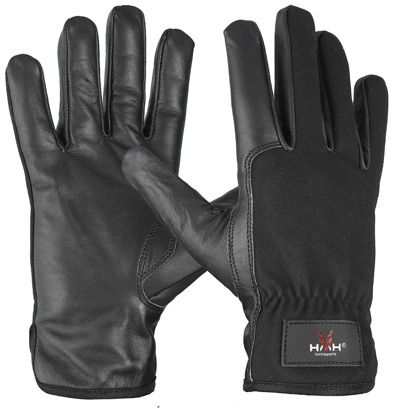 Leather Gardening Gloves For Women Men - Heavy Duty Work Gloves Men Women - Dexterity Gloves – Thorn Proof Safety Gloves garden gloves women Men mechanic gloves builders gloves (Black Short, Small)