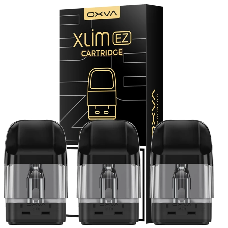 Oxva Xlim EZ Pods (0.6 XL) for Xlim Pro Kit, EZ Cartridge, Oxva Xlim Pro 2, Xlim Go 2ml Vape Pods New Snap Off Top Fill E-Cigarette Pod - 3 Pack, No Nicotine - 0.6ohms XL