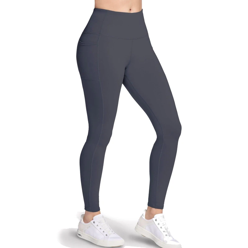 Skechers Womens Go Walk High Waisted Legging, Asphalt, XL - Image 1