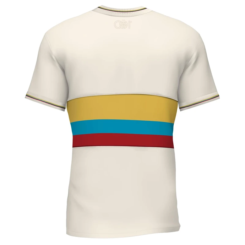 Camiseta Edición Especial Seleccion Colombia - Centenario de la Federación Colombiana - 100 Años Colombia Soccer Jersey White, White, Large - Image 1