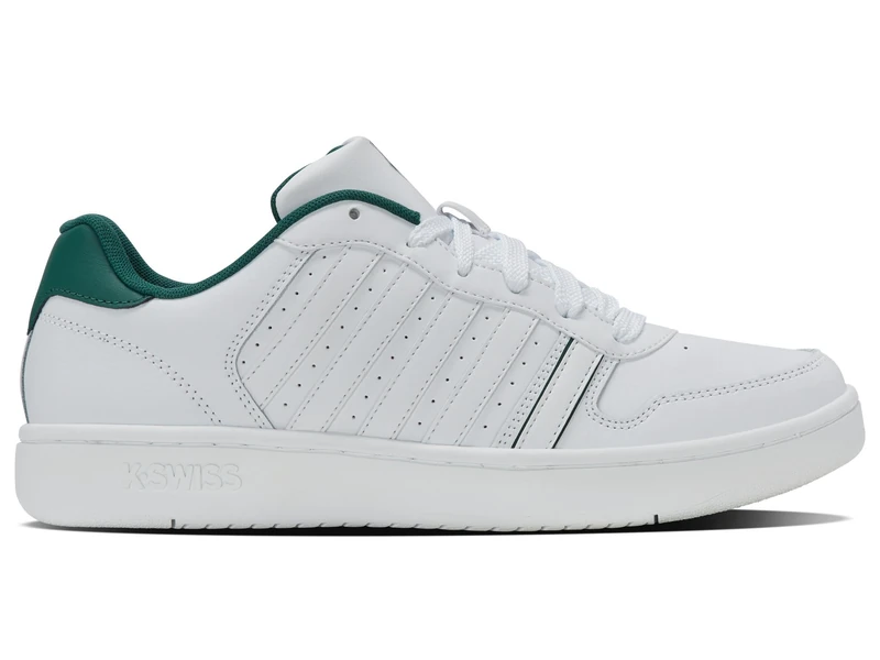 K-Swiss Men's Court Palisades Trainers, White Posy Green, 9 UK