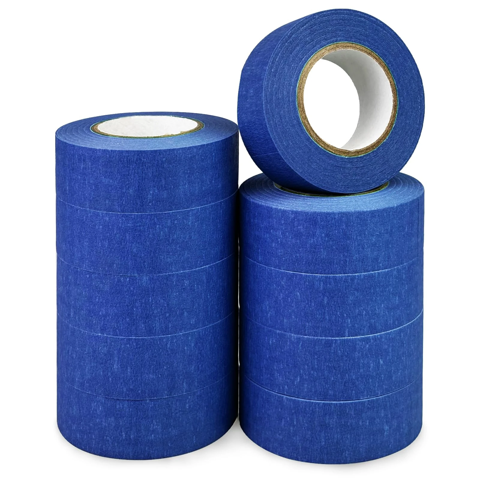 TAOBWN 10 Rolls Masking Tape for Painting 24mm x 20M Blue Multi-Surface Premium Painting Tapes Decorators Tape Painters Tape for Indoor Painting DIY Crafts Use, Medium Adhesion No Residue