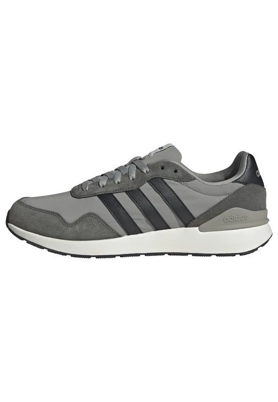 adidas Men's Run 60s 4.0 Shoes, Silver Pebble/core Black/Shadow Olive, 11.5 UK