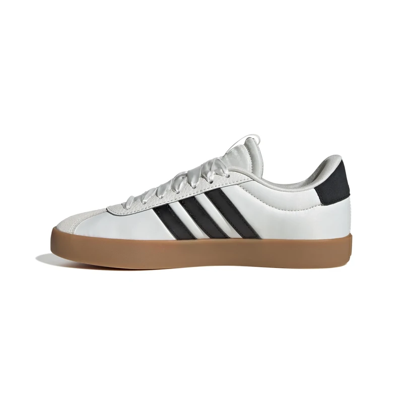 adidas Women's VL Court 3.0 Shoes, core White/core Black/Gold met., 4 UK