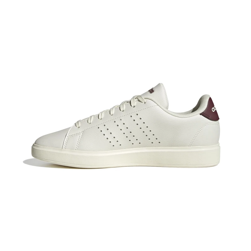 adidas Men's Advantage 2.0 Shoes, Off White/Off White/Aurora Ruby, 7.5 UK