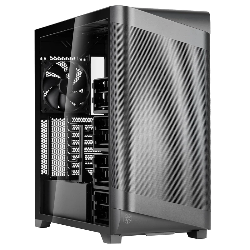SilverStone Technology SETA A2 A Truly Powerful Airflow: Exceptionally Versatile Mid-Tower Case, Black, SST-SEA2Y-BG