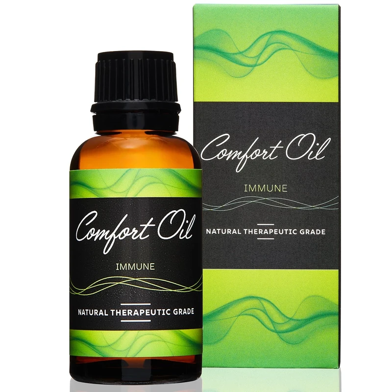 Comfort Oil: Immune – Natural Essential Oils Blended for Immune Support & Wellness - Steam, Inhale, Diffuser Use