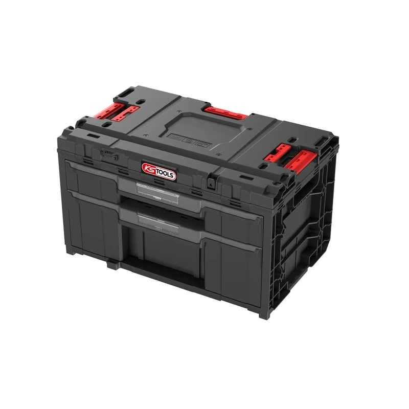KS TOOLS - 850.0385F - Tool Box - Tool case 2 Drawers - Workshop Storage SCM - Toolbox