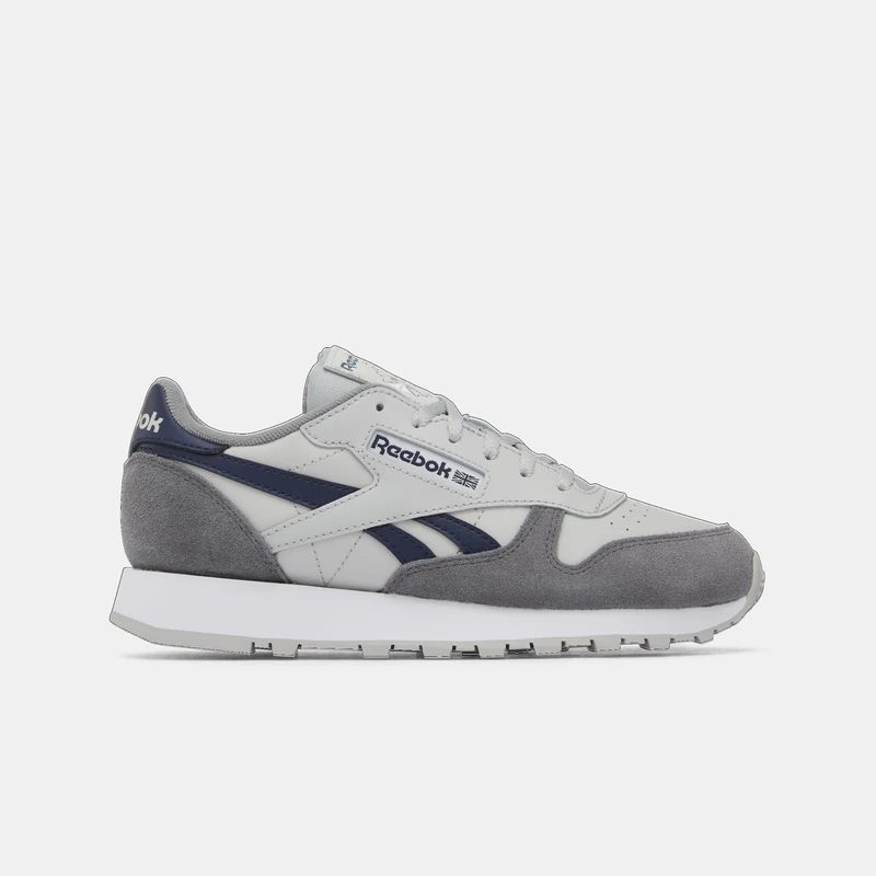 Reebok Classic Leather Sneaker, GREY2/SHADOW/BARELYGREY, 5 UK