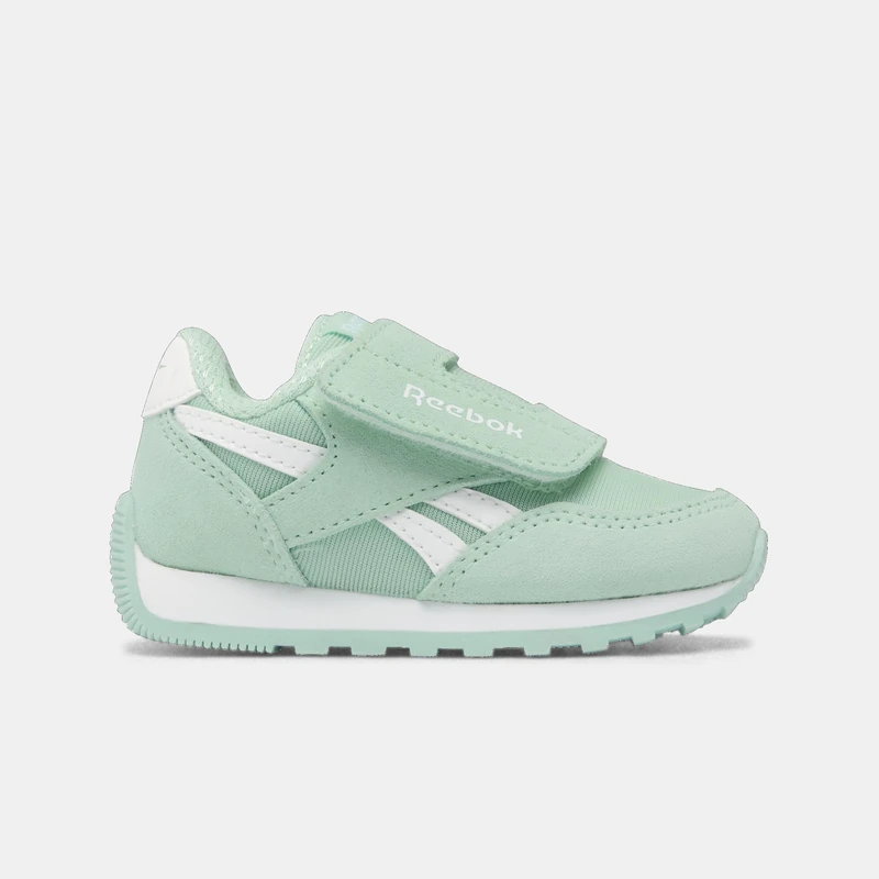 Reebok Unisex Baby Glide Low Hook & Loop Trainers, Glitchaqua Glitchaqua White, 8 UK