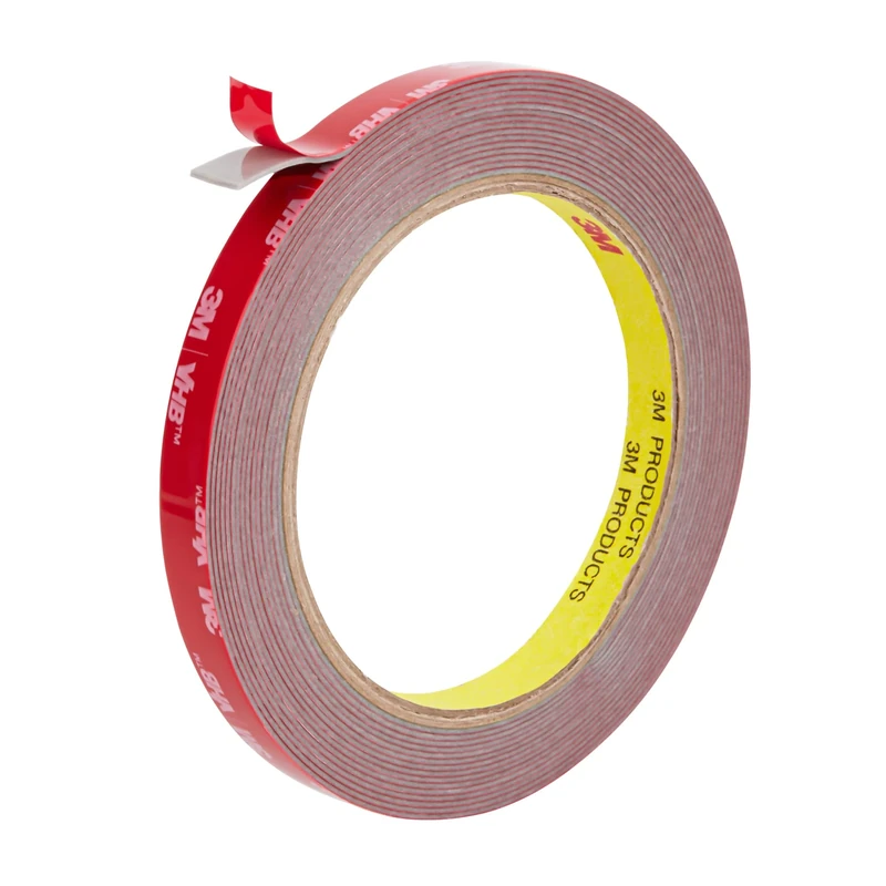 FIXCHORD 3M VHB Double-Sided Adhesive Tape, Extra Strong, Waterproof Mounting Tape for LED Light Strip, Car, Home and Office Decoration, Grey (15.4 ft x 0.39 inches)