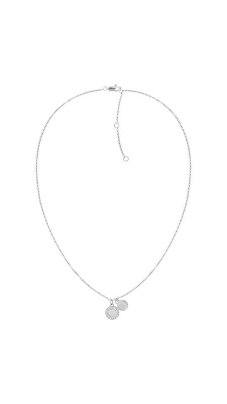 Tommy Hilfiger Jewelry Women's Pendant Necklace in Stainless Steel Embellished with Crystals - 2780901