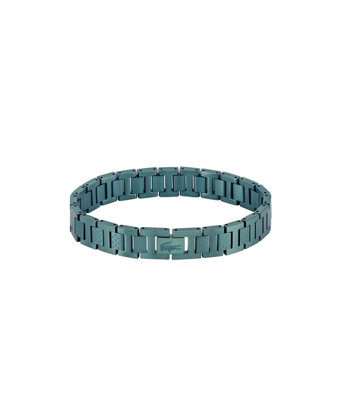 Lacoste Men's METROPOLE Collection Link Bracelet Embellished with petit piqué pattern