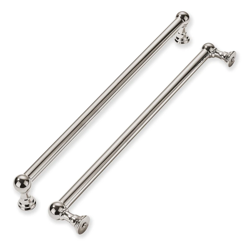 khtumeware 1 Pack Appliance Handle Pull 18 Inch Hole Center Polished Nickel Cabinet Pulls Heavy Duty Solid Cabinet Handles for cabinets Dressers Kitchens Handles Bathroom cabinets