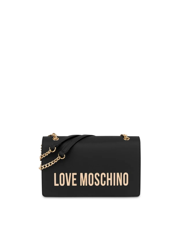 Love Moschino PU bag GRS black galv.oro