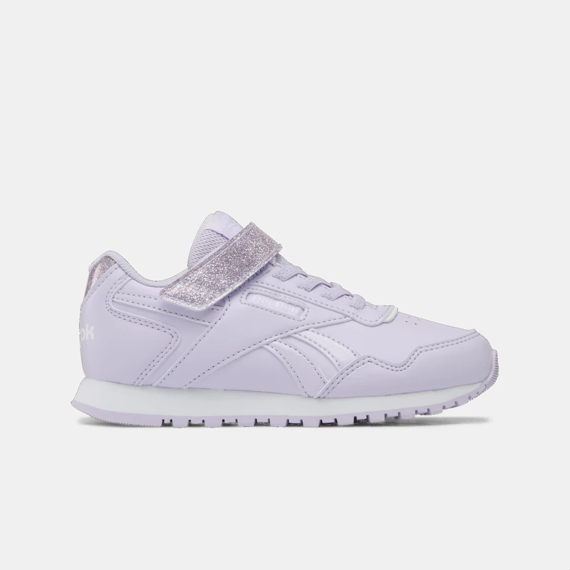 Reebok Glide Elastic Lace & Top Strap Trainers, Digital Gliam/Digital Gliam/White, 31.5 EU, Digitalgleam Digitalgleam White, 31.5 EU