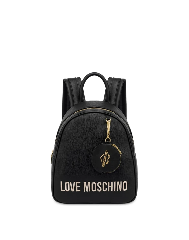 Love Moschino Women Jc4108pp1nlt1000 Backpack, Black, Medium