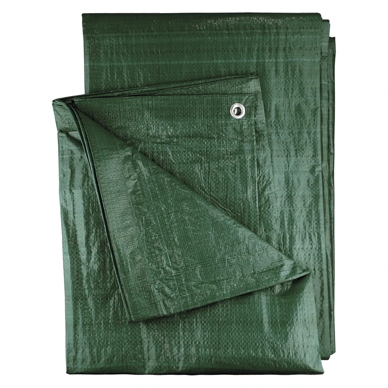 Tarpaulin Regular And Heavy Duty Waterproof Cover Tarp Ground Sheet Multi Sizes Transparent Blue Silver Clear Camo Army (Green (90GSM), 15 x 16 m,)