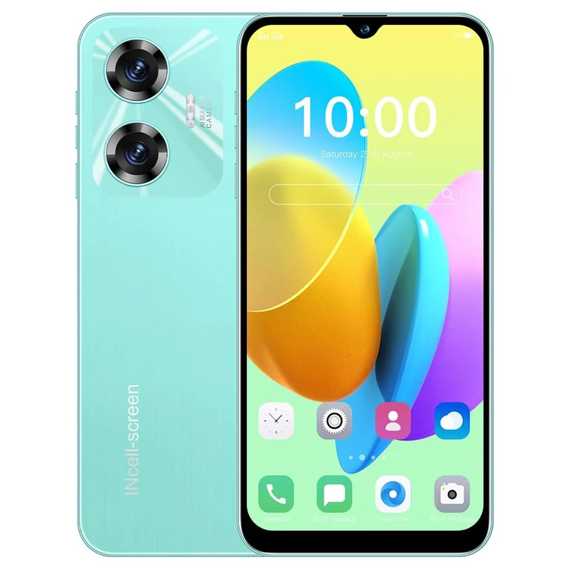 PrzTIk 4G Mobile Phone, Android 12.0, 3GB+32GB/256GB,4600mAh,6.3’’ HD+ Display, 4G Dual SIM,Face Unlocked,GPS,Globale Version (C55-Ching)