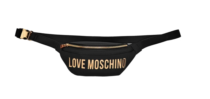 Love Moschino Women Jc4195pp1nkd0000 Fanny Pack, Black, 26X12X6