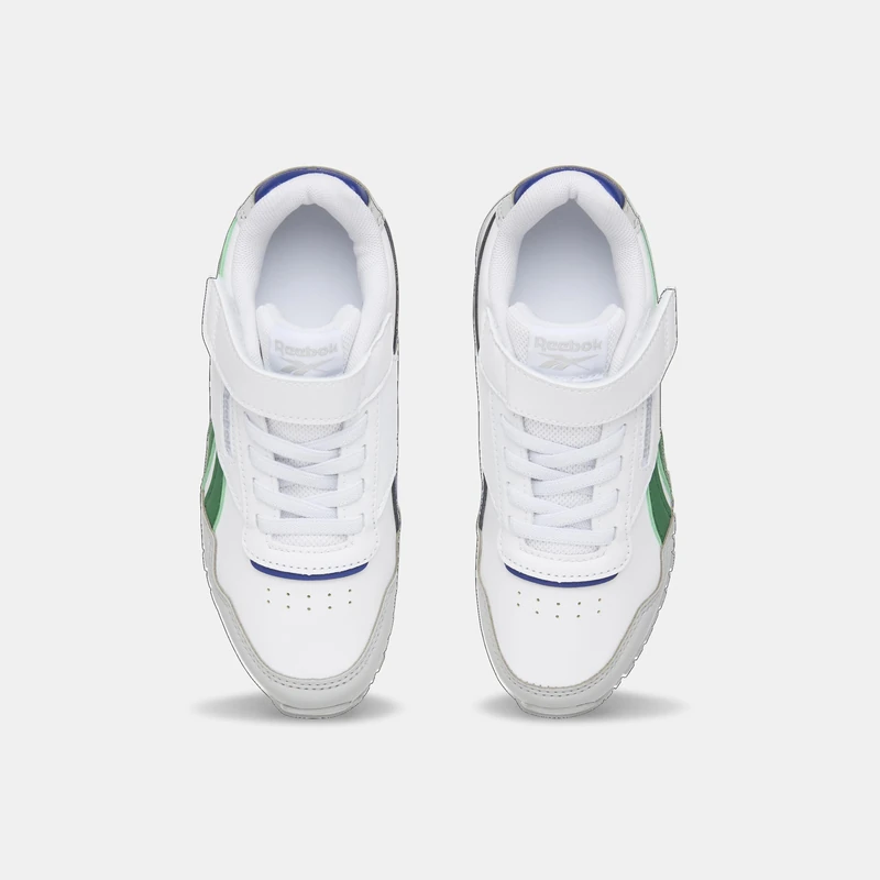 Reebok Glide Elastic Lace & Top Strap Trainers, White/Grey1/Classic Cobalt, 32.5 EU / 13.5 UK, White Grey1 Classiccobalt, 13 UK Child/1 UK