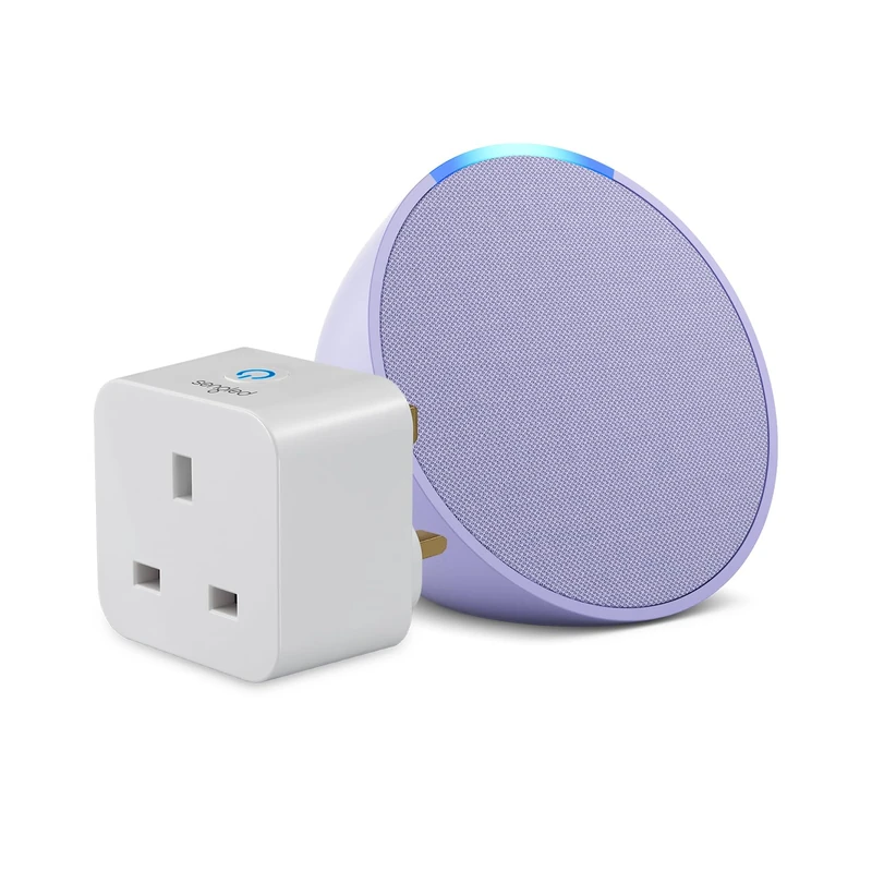Echo Pop | Lavender Bloom + Sengled Smart Plug, Works with Alexa - Smart Home Starter Kit, with Alexa+ Early Access