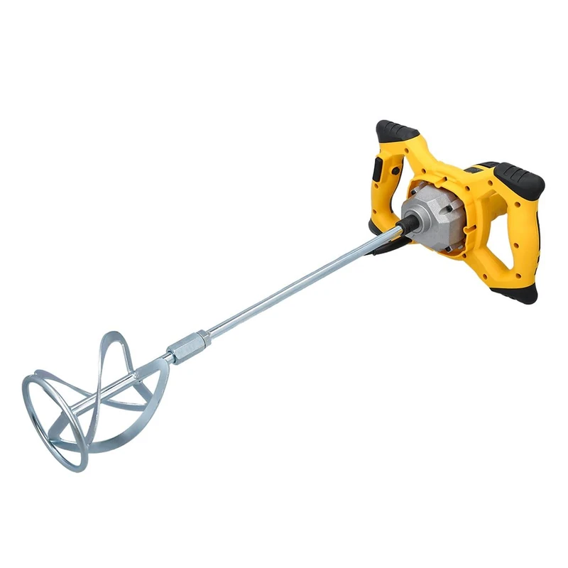 TOUGH MASTER Paddle Mixer Drill 1200W 6 Speed Settings M14 Mixing Rod, Handheld Mortar Mixer Concrete Mixer Cement Mixer Paint Mixer Plaster Adhesives Mixer