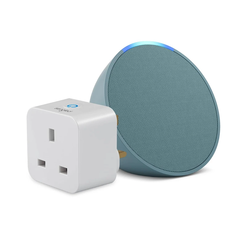Echo Pop | Midnight Teal + Sengled Smart Plug, Works with Alexa - Smart Home Starter Kit, with Alexa+ Early Access