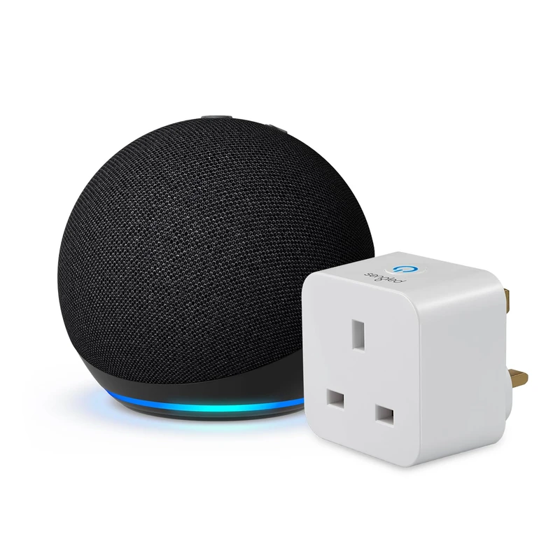 Echo Dot (5th generation) | Charcoal + Sengled Smart Plug, Works with Alexa - Smart Home Starter Kit, with Alexa+ Early Access
